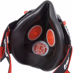 Trend STEALTH/SM Half Mask Respirator, Black/Red, Small/Medium