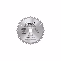 Trend CSB/165/3PK/C Craft Pro Triple Pack Medium/Fine Finish TCT Blades Ideal for DC390, DWE007, DCS391, DC391N Circular Saws, Tungsten Carbide