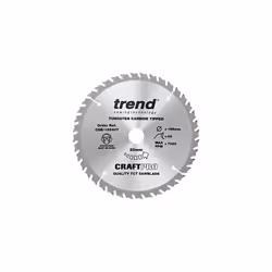 Trend CSB/165/3PK/C Craft Pro Triple Pack Medium/Fine Finish TCT Blades Ideal for DC390, DWE007, DCS391, DC391N Circular Saws, Tungsten Carbide