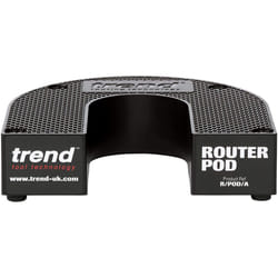 Trend R Router Pod Stand for Workbench Safety and Storage, Black, 155 x 175mm