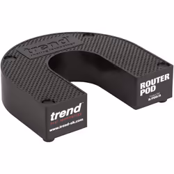 Trend R Router Pod Stand for Workbench Safety and Storage, Black, 155 x 175mm