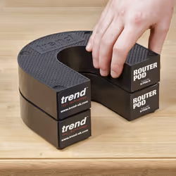 Trend R Router Pod Stand for Workbench Safety and Storage, Black, 155 x 175mm