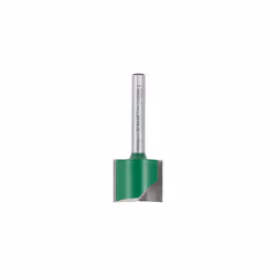 CraftPro Straight Two Flute Router Cutter Bit, 1/4 Inch Shank, 24mm Cut Diameter & 19mm Cut Length, Tungsten Carbide Tipped, C032CX1/4TC
