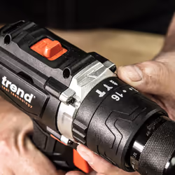 Trend 18V Cordless Brushless Combi Drill, Bare Tool (Battery & Charger Sold Separately), T18S/CDB