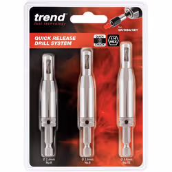 Trend QR/DBG/Set Quick Release 3 Piece Drill Bit Guide Set-1/4 Hex Shank