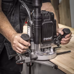 Trend T12EK 2300w 1/2" Variable Speed Plunge Router. High-Performance Trade-Focused Woodworking Router with Advanced Safety...
