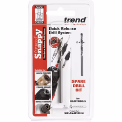 Trend WP-SNAP/D/9L 3.5mm (9/64in) Diameter Replacement HSS Suit DBG/9 Drill Bit Guide, Silver