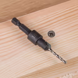 Trend Snappy SNAP/CS/10TC Tungsten Carbide Tipped 9.5mm (3/8") Diameter Countersink With Adjustable 3.25mm Pilot Drill, Silver