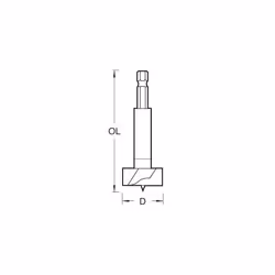 Snappy 18mm Diameter Forstner Bit for Drilling in Softwood & Hardwood, Quick Release System Compatible, SNAP/FS/18