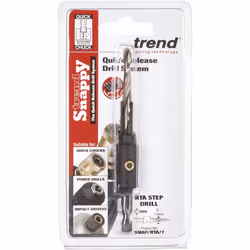Trend SNAP/RTA/7 7mm Diameter Stepped Confirmat 'Ready to Assemble' Bolts. Drills Pilot and Clearance Hole in One Application, Silver