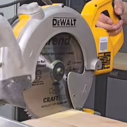 Trend CSB/AP21564 Craft Pro Worktop TCT Aluminium or Plastic Blade for Mitre Circular Saws, 215mm x 64 Teeth x 30mm Bore, Tungsten Carbide Tipped - Additional view 4