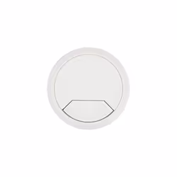 Cable Tidy Inserts, Pack of 3, Light Grey, 80mm Diameter, ABS Plastic with Spring-Loaded Swivel Cover-Plate, CTI/80/PK1