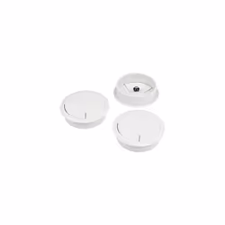 Cable Tidy Inserts, Pack of 3, Light Grey, 80mm Diameter, ABS Plastic with Spring-Loaded Swivel Cover-Plate, CTI/80/PK1
