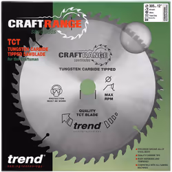 Trend CSB/AP30584 Craft Pro Worktop TCT Blade for Aluminium or Plastic and Makita, Dewalt, or Bosch Circular Saws, Tungsten Carbide Tipped, 305mm x 84 - Additional view 11