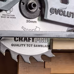Trend CSB/15024TB Craft Pro Thin Kerf TCT Blade Ideal for Einhell TE CS18LI PXC Circular Saws, 150mm x 24 Teeth x 10mm Bore, Tungsten Carbide Tipped