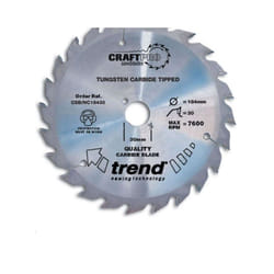 Trend CSB/NC18430A Blade TC nail cutting 184mm x 30 teeth x 30mm