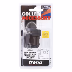 Collet Extension with 8mm Shank & 8mm Collet, 50mm Spindle Increase for Router Tables, CE/88