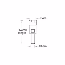 Collet Extension with 8mm Shank & 8mm Collet, 50mm Spindle Increase for Router Tables, CE/88