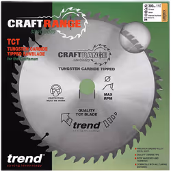 Trend CSB/30072 Craft Pro Quality TCT Circular Saw Blade, 300mm x 72 Teeth x 30mm Bore, Tungsten Carbide Tipped - Additional view 5