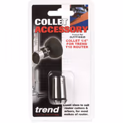 TREND CLT/T10/635 Collet T10/T11 Router 6.35mm (1/4), Silver
