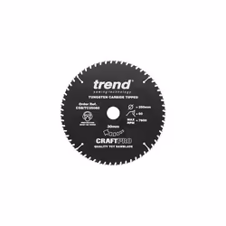 CraftPro PTFE Coated TCT Circular Saw Blade, 250mm x 60 Teeth x 30mm Bore, Tungsten Carbide Tipped, CSB/TC25060