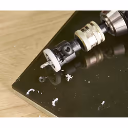 Trend Snappy TC No. 8 Drill Countersink with Non-Marring Depth Stop & 2.75 HSS Drill, Quick Release System, SNAP/CSDS/8TC, Silver