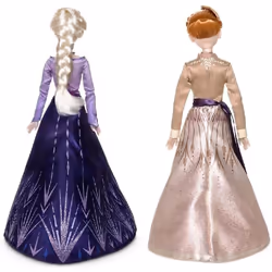 2Pcs/Set 28Cm Toys Frozen 2 Elsa Anna Figure Princess Doll Toys,