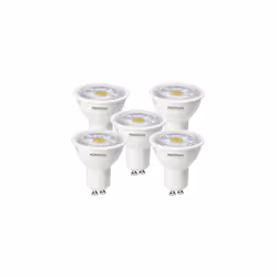LED GU10 Light Bulb Warm White 3000K, 50W Halogen Spotlight Equivalent, 5W 370lm, Non-dimmable, AC 220-240V, 38Â° Beam Angle  ...