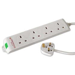 Tacima 5m 4 Way Surge Protection Mains Extension Lead