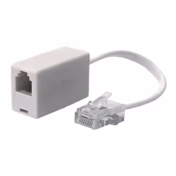 KAUDEN - RJ45 Plug to RJ11 Socket Line Adaptor