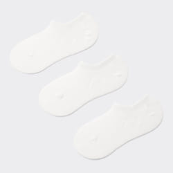Gu By Uniqlo Very Short Socks 3p  With Anti Slip - 01 OFF WHITE/ONE SIZE