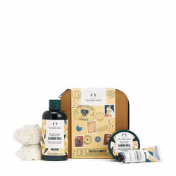 The Body Shop Soothe & Smooth Almond Milk Essentials Gift Set - Hydrating & Moisturizing Vegan Skincare Treats for Dry and Se ...