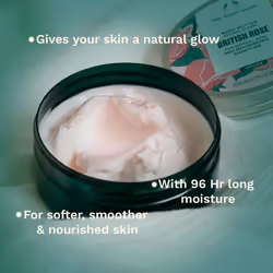 The Body Shop British Rose Body Butter - Nourishing & Moisturizing Skincare for Normal Skin - Vegan - 6.75 oz