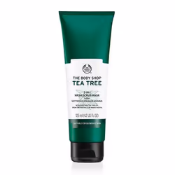 The Body Shop Tea Tree 3-in-1, Cleansing mask, Unisex, Oily skin, Cleansing, Scrub, Smoothing, Tube, Tea