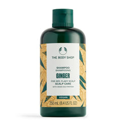 The Body Shop Ginger Scalp Care Shampoo - For Dry  Flaky Scalp - With Vegan Silk Protein - 250ml
