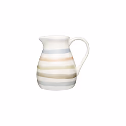 KitchenCraft Classic Collection Striped Ceramic Milk Jug 500 ml 17 fl oz Cream