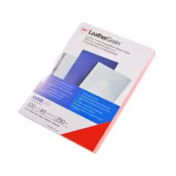 GBC LeatherGrain Binding Covers 250gsm A5 Black (100) - Additional view 4