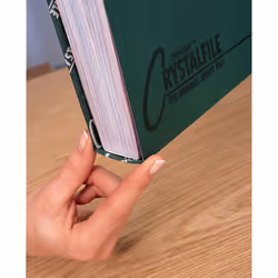 Rexel Crystalfile Classic Foolscap Suspension File 50mm Green (50) - Additional view 5