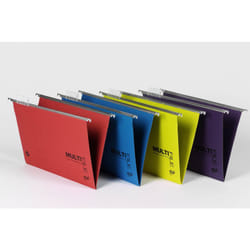 Rexel Multifile Plus Foolscap Suspension File 15mm Assorted (10)