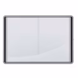 Nobo Internal Glazed Case Magnetic 18xA4, Indoor/outdoor, White, Aluminium, 18xA4, Sliding, Glass