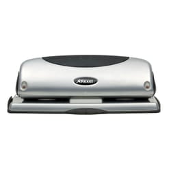 Rexel Precision 425 4 Hole Punch Silver/Black