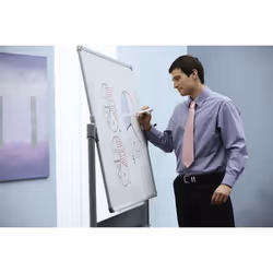 Nobo Prestige Enamel Magnetic Mobile Board Horizontal Pivot 1200x900mm - Additional view 6