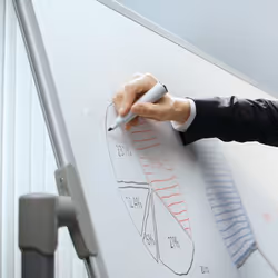 Nobo Steel Magnetic Mobile Board Horizontal Pivot 1200x900mm - Additional view 8