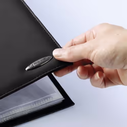 Rexel Soft Touch Smooth A4 Display Book 24 Pocket Black - Additional view 7