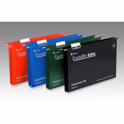 Rexel Crystalfile Extra Foolscap Suspension File 30mm Black (25) - Additional view 5
