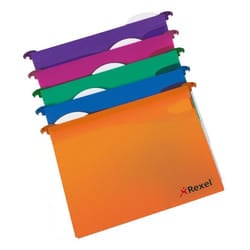 Rexel Multifile Extra A4 Suspension File 15 mm Assorted (10)
