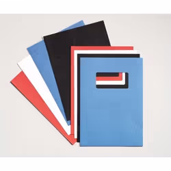 GBC LeatherGrain Binding Covers 250gsm with window A4 Blue (50) - Additional view 5