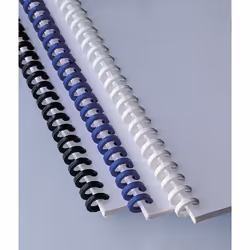 GBC ClickBind Binding Spines 16mm A4 Black (50)