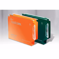 Rexel Crystalfile Extra `330` Lateral File 30mm Orange (25)