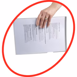 Rexel Anti-Slip A4 Folders Clear (25) - Additional view 4
